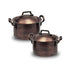 SS Portion Bowl Casserole Shape w/Lid Copper Antique
